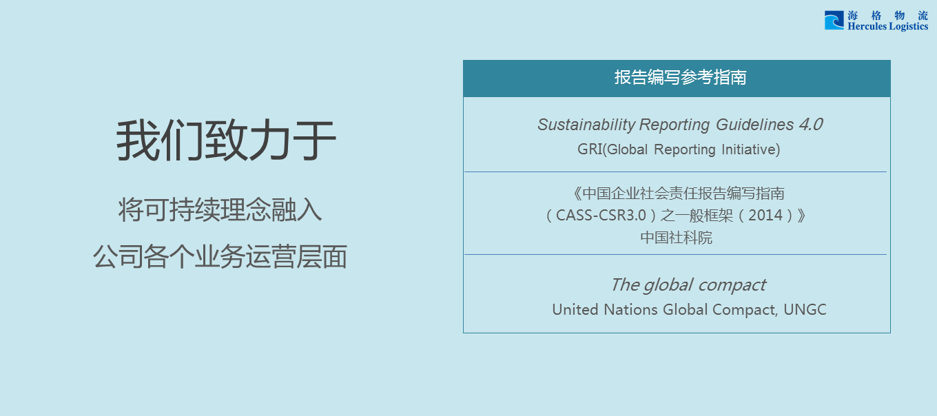 带你迅速了解《海格物流社会责任暨可持续发展报告2015》